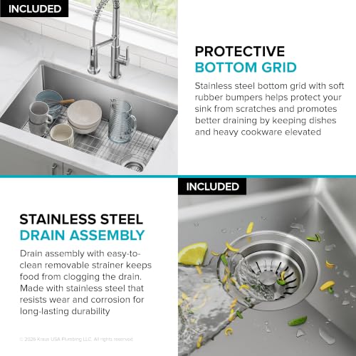 Fairlane 27 in Undermount Single Bowl Stainless Steel Kitchen Sink (27 Inch / Single Bowl — Undermount)