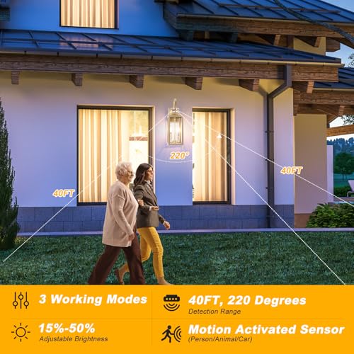 Large Motion Sensor Outdoor Wall Lights