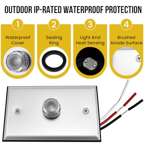 2 Pack Photocell Sensor for Outdoor Lights