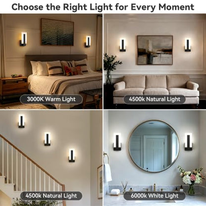 Modern LED Wall Sconces Set of 2