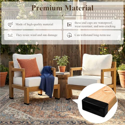 2x4s Wood Post End Cap