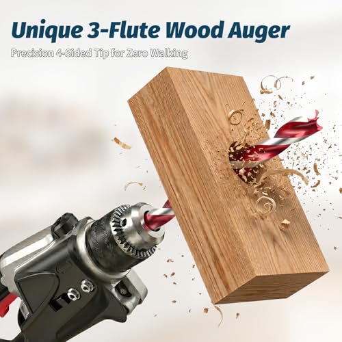 3 Cutter Edge Wood Auger Drill Bit