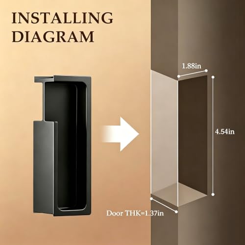 4.72" Pocket Door Handle
