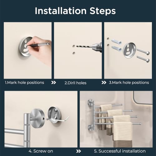 Swivel Towel Racks for Bathroom