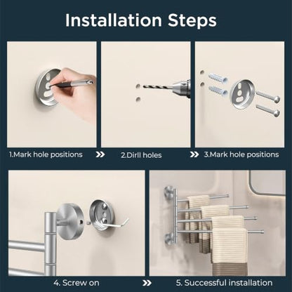 Swivel Towel Racks for Bathroom