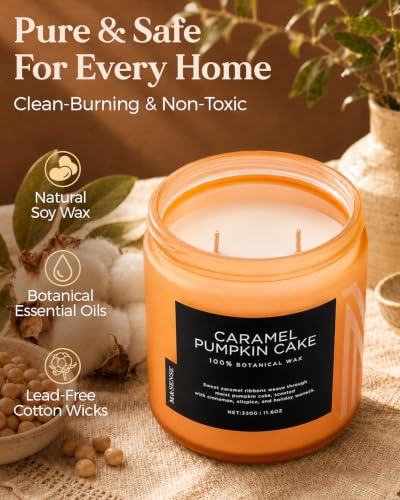 Caramel Pumpkin Cake Fall Candle 11.6Oz 70H Non (Medium Jar / CaramelPumpkinCake)
