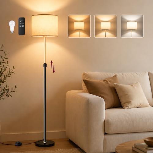 Floor Lamp for Living Room with Foot Switch Liftable