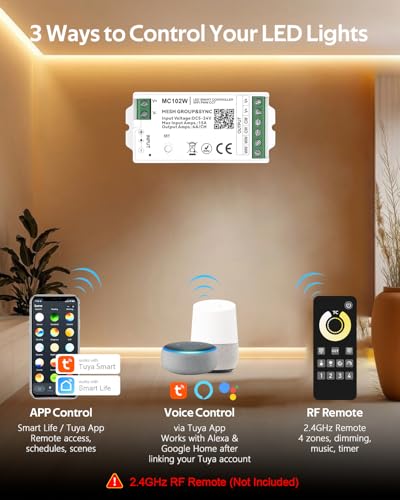 WiFi Tunable White LED Strip Controller