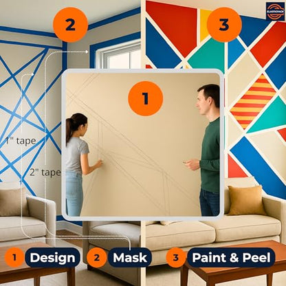 Painters Tape 2” & 1” Variety Pack