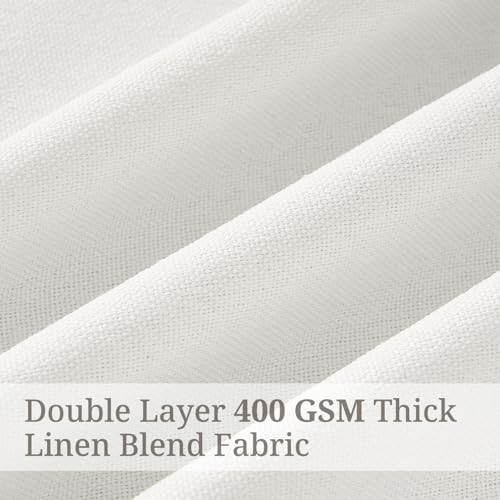 Extra Long Pinch Pleated Pure White Curtains 108 Inches Long for Living (Purewhite / 50"W x 108"L (Pack of 2))
