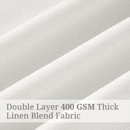 Extra Long Pinch Pleated Pure White Curtains 108 Inches Long for Living (Purewhite / 50"W x 108"L (Pack of 2))