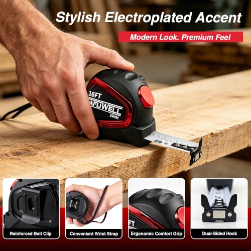 Tape Measure Auto Lock Retractable Measuring Tape Fractions