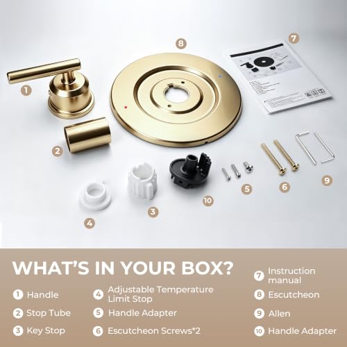 Shower Valve Trim Kit Compatible with Moen Gibson T2901 Posi