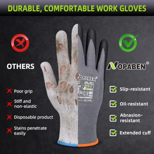 Safety Work Gloves MicroFoam Nitrile Coated
