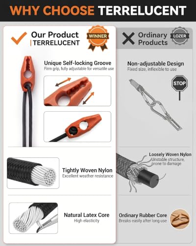 Adjustable Bungee Cords with Self