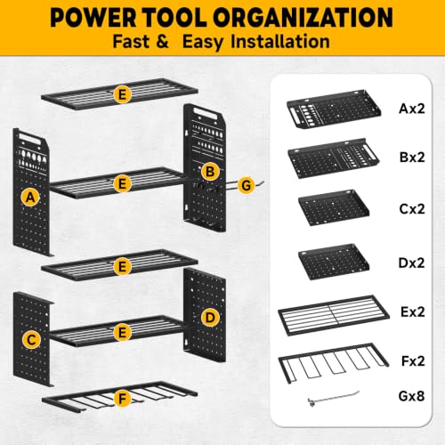 Power Tool Organizer Wall Mount