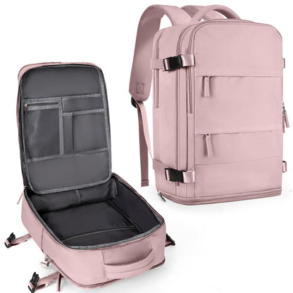 Travel Backpack For Women Men (Pink Purple / 25 liters)