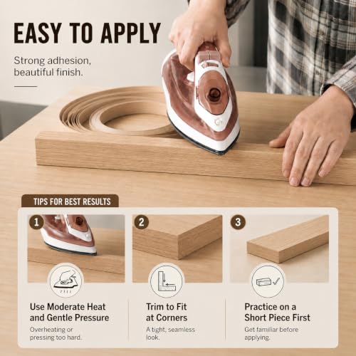 White Oak Edge Banding Veneer Roll (White Oak / 1-1/2 in x 25 ft)