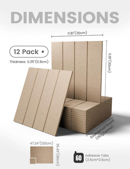 48" x 36" Large Felt Bulletin Board (Khaki / Bold-stripe 12-pack)