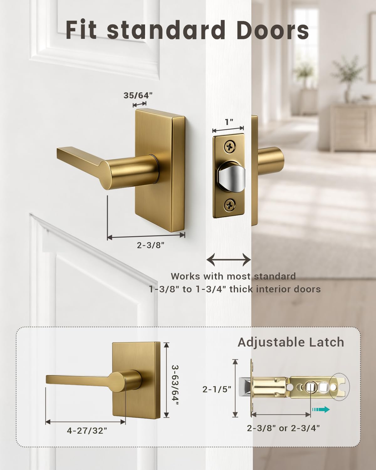 Champagne Bronze Door Knobs (Champagne Bronze)