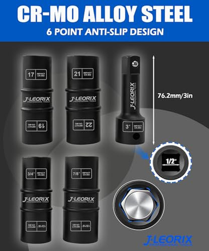 5PCS Flip Impact Socket Set