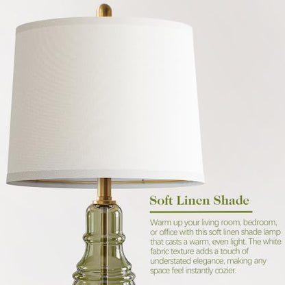 Glass Table Lamp Set of 2