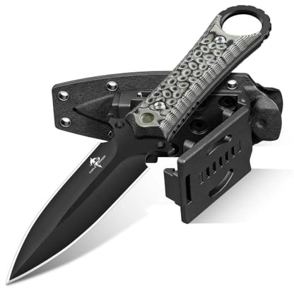 D2 Steel Tactical Fixed Blade Knife