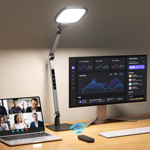 LED Desk Lamp for Home Office Video Calls