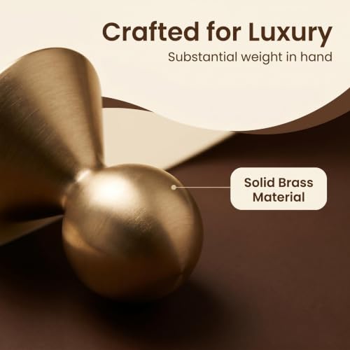 1 Pack Solid Brass Brushed Cabinet Hook Drawer Pull Knob YZ