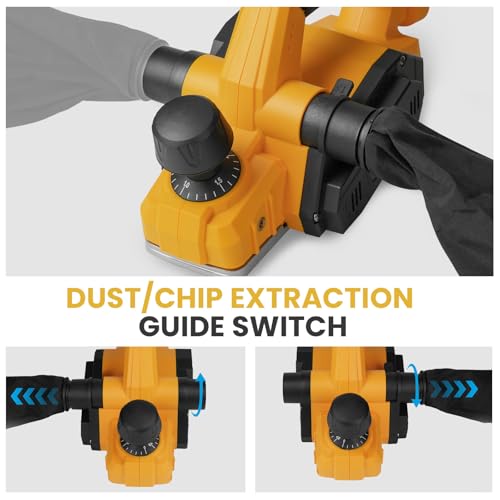 Brushless Cordless Hand Planer Compatible with Dewalt 20V MAX Battery