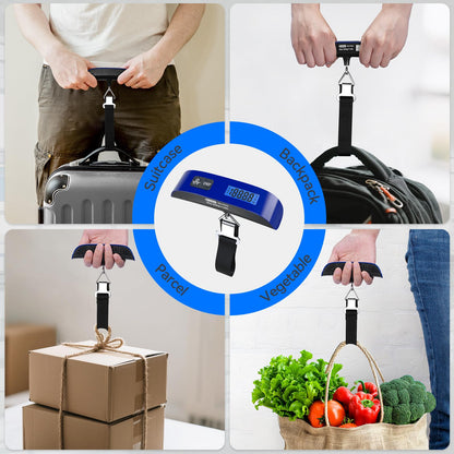Luggage Scale Dr.meter Travel Essentials Luggage Weight Scale Backlight LCD (1 * Blue)