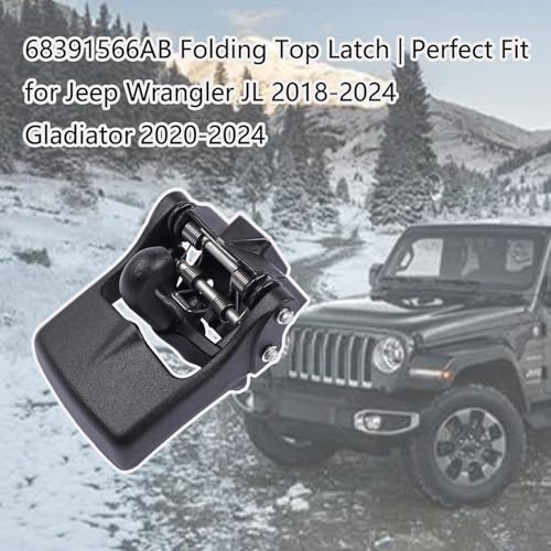 Folding Top Latch Compatible with Gladiator Wrangler JL 68391566AB