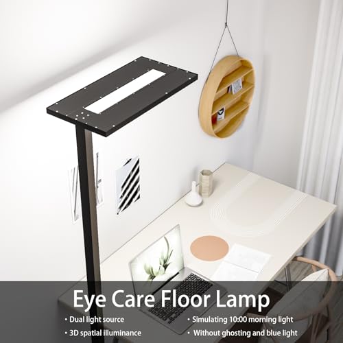 76" Led Floor Lamp (Black)