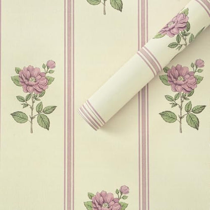 Peel and Stick Wallpaper Stripe Wall Paper Floral Contact Paper Vintage Farmhouse