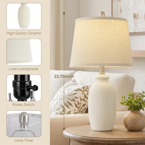 Ceramic Table Lamps Set of 2