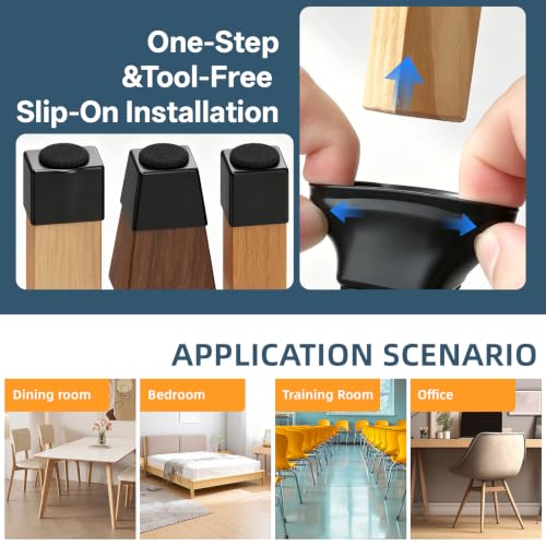 Chair Leg Floor Protectors for Hardwood Floors and Tile Floors Upgraded Arc