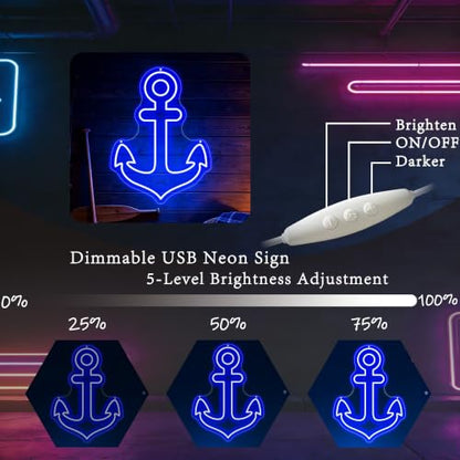 Anchor LED Neon Sign