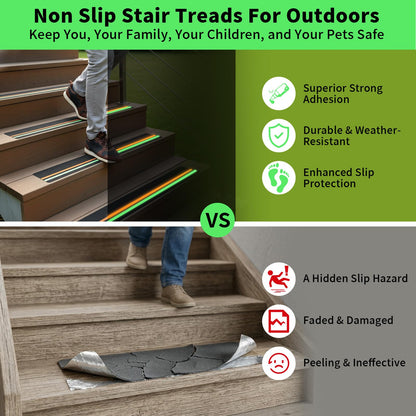 Stair Treads Non Slip with Glow (Fluorescence)