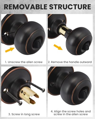 Oil Rubbed Bronze Door Knobs (Oil Rubbed Bronze)