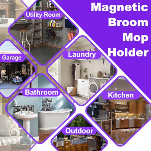 Strong Magnetic Mop Broom Holders