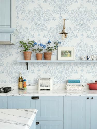 Damask Peel and Stick Wallpaper Geometric Contact Paper for Bedroom