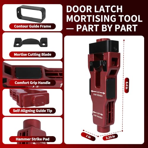 Door Hinge Lock & Latch Installation Kit