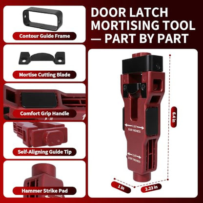Door Hinge Lock & Latch Installation Kit