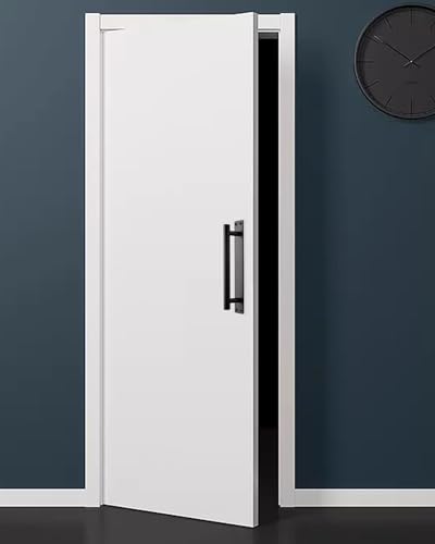 Black Barn Door Handles Matte White Gate Handles Outdoor Fence Hardware Replacement Modern Sliding Door Handle Pull with Backplate for Shed