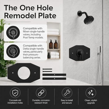 One Hole Remodel Cover Shower