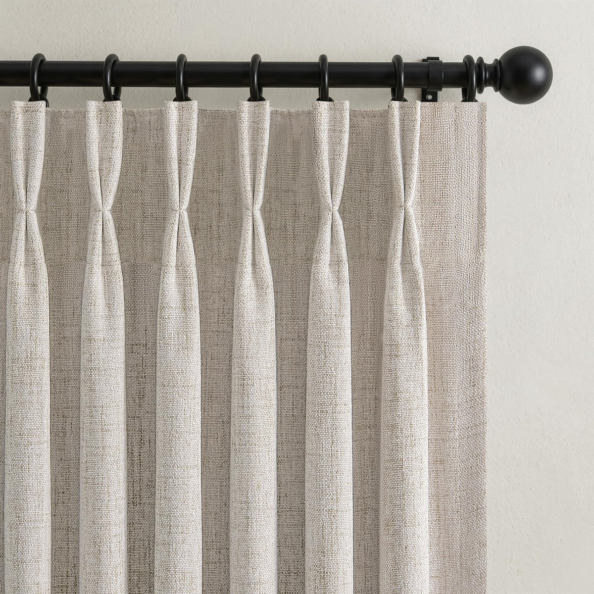 Blackout Greyish Brown 102 Inches Long Living Room Curtains for Summer Heat (Greyishbrown / 50"W x 102"L (Pack of 2))