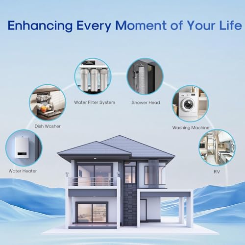 5 Micron 10" x 2.5" String Wound Sediment Water Filter Cartridge for Well filter Universal Replacement for Any 10 inch RO Unit