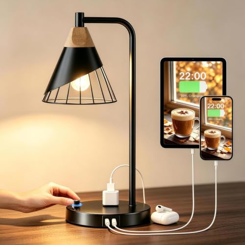 Industrial Table Lamp for Bedroom