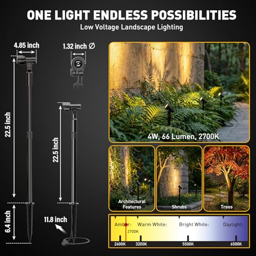 Low Voltage LED Telescoping Landscape Lights 8406