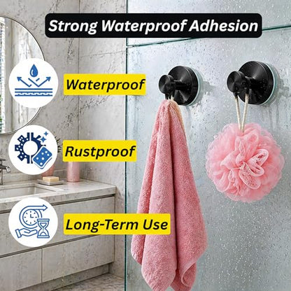 Suction Cup Hooks for Shower & Bathroom. Drill